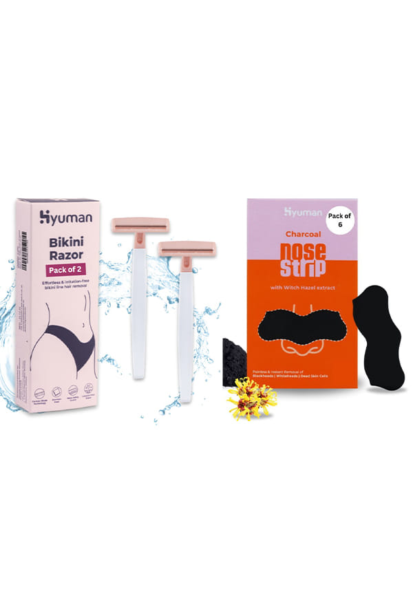 Bikini Razor Pack + Nose Strips Pack