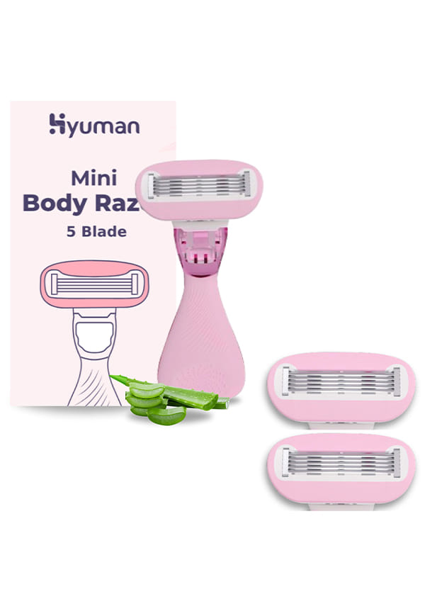 Mini Body Razor Combo with Cartridge Refill