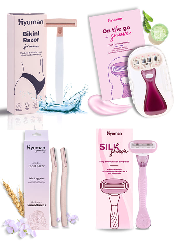 Face Razor + SilkShave Razor + Pod Razor + Bikini Razor
