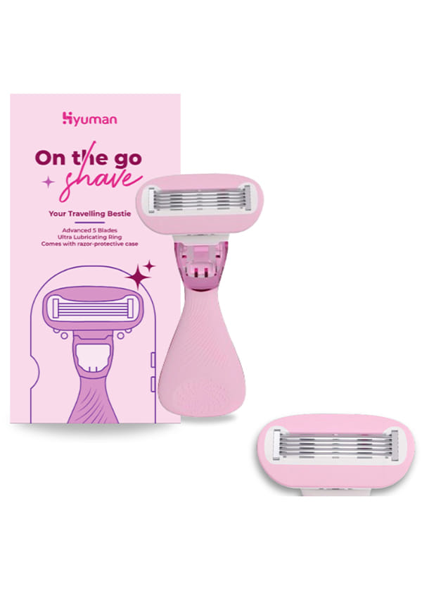 On the go Body Razor with Cartridge Refills