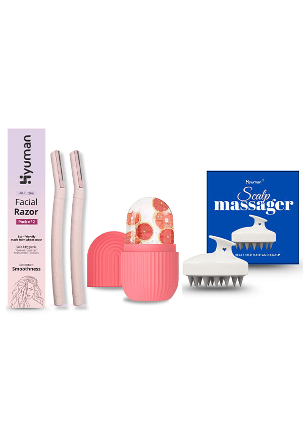 Face Razor 2 + Ice Roller + SoftShave Razor