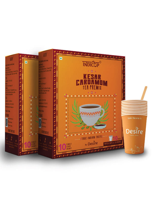 Kesar Cardamom Instant Premix Tea