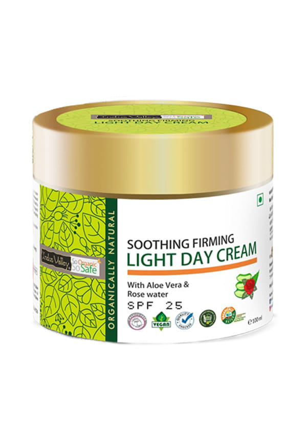 SPF 25 Soothing & Firming Light Day Cream With Aloe Vera And Rose Water