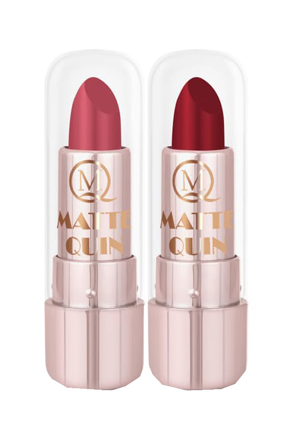 Set of 2 Matte Quin Lipstick for Women