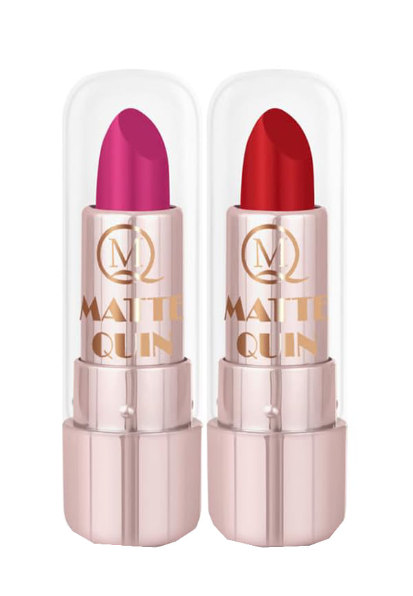 Set of 2 Matte Quin Lipstick for Women