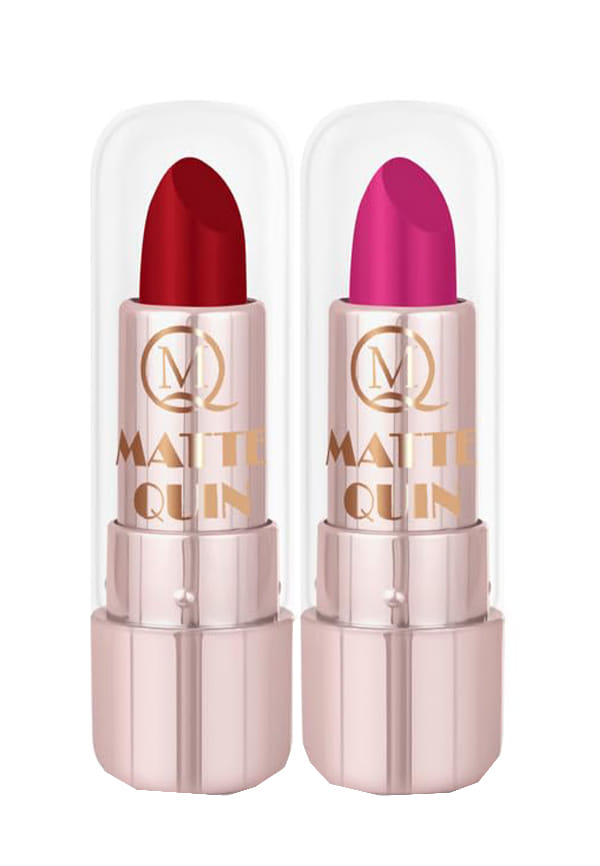 Set of 2 Matte Quin Lipstick for Women