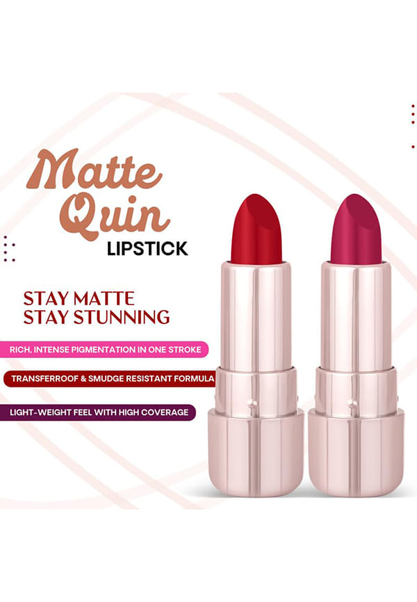 Set of 2 Matte Quin Lipstick for Women – thumbnail 2