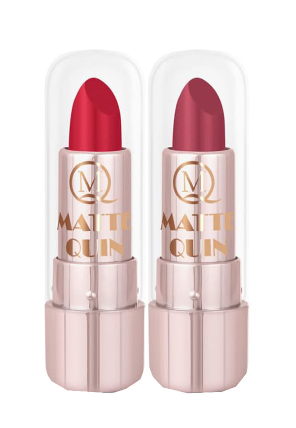 Set of 2 Matte Quin Lipstick for Women