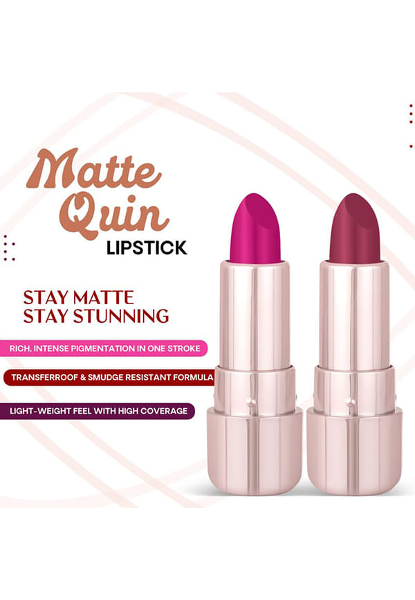 Set of 2 Matte Quin Lipstick for Women – thumbnail 2