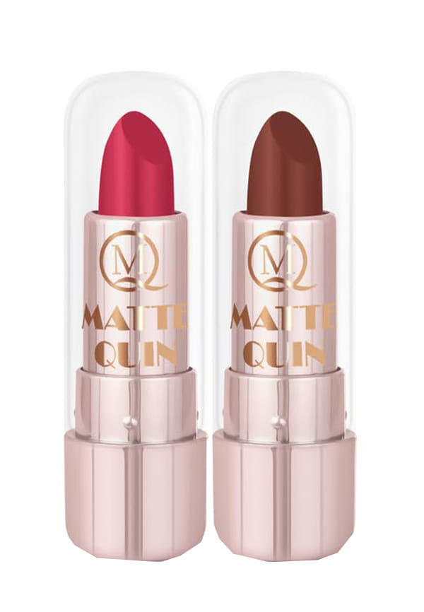 Set of 2 Matte Quin Lipstick for Women