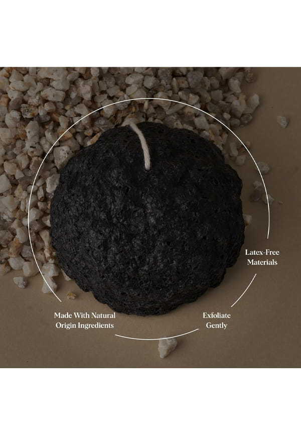 Natural Konjac Sponge Face (Charcoal) – thumbnail 2