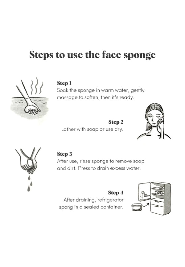 Natural Konjac Sponge Face (Charcoal) – thumbnail 3