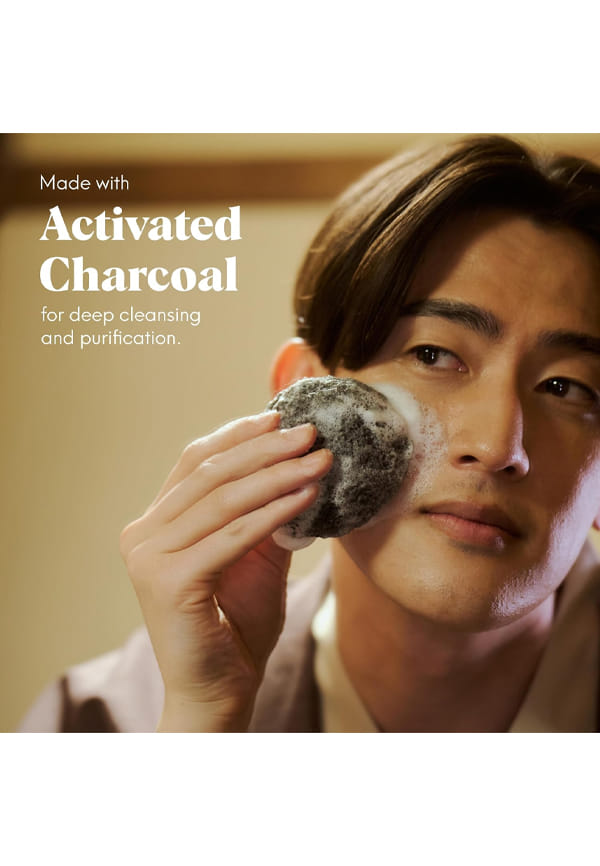 Natural Konjac Sponge Face (Charcoal) – thumbnail 4