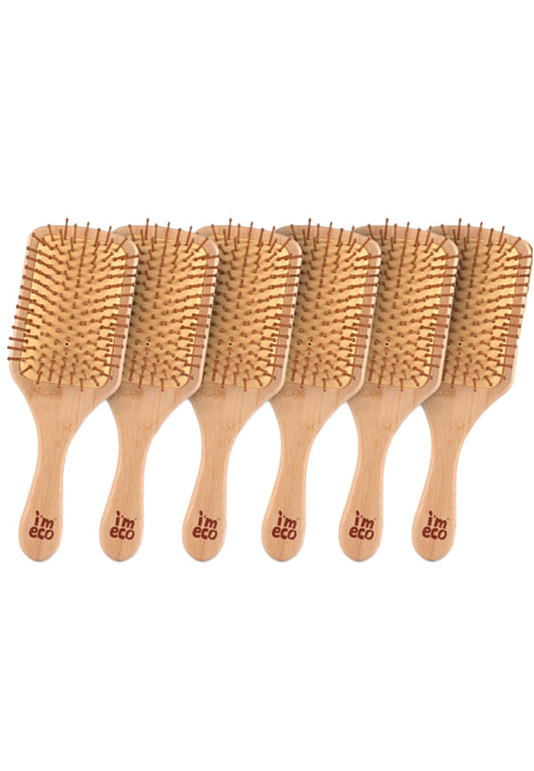 Bamboo Hair Brush Comb | Flat Paddle Brush Comb