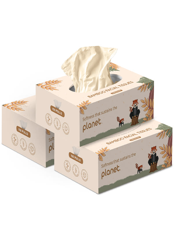 Bamboo Facial Tissue | Soft & Highly Absorbent
