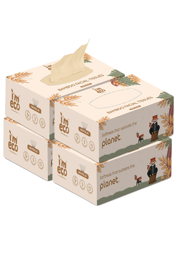 Bamboo Facial Tissue | Soft & Highly Absorbent