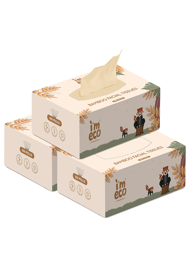 Bamboo Facial Tissue | Soft & Highly Absorbent