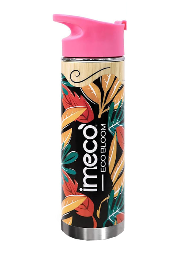 Printed Bamboo Bottle- Leak & Rust Proof - Double-Wall Vacuum Insulated Printed Bamboo Bottle- Leak & Rust Proof - Double-Wall Vacuum Insulated