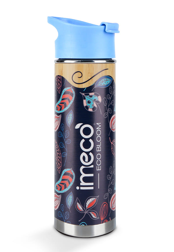 Printed Bamboo Bottle- Leak & Rust Proof - Double-Wall Vacuum Insulated