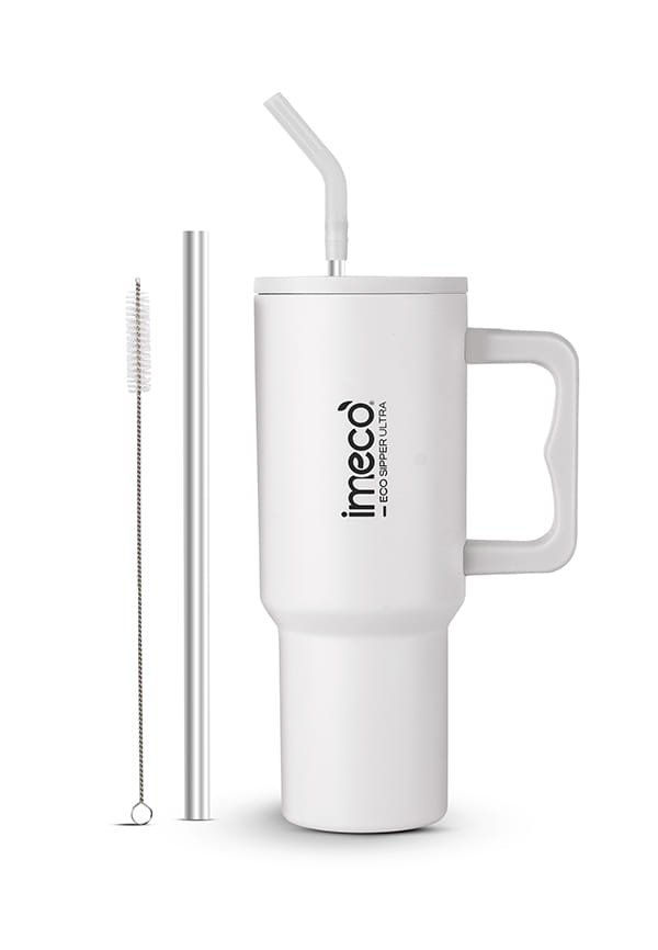 ECO SIPPER ULTRA Stainless Steel Sipper with Straw & Straw Cleaner