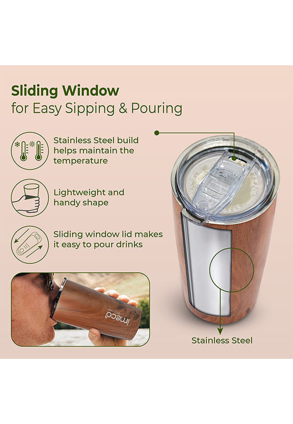 ECO OAK Stainless Steel Water Bottle – thumbnail 2