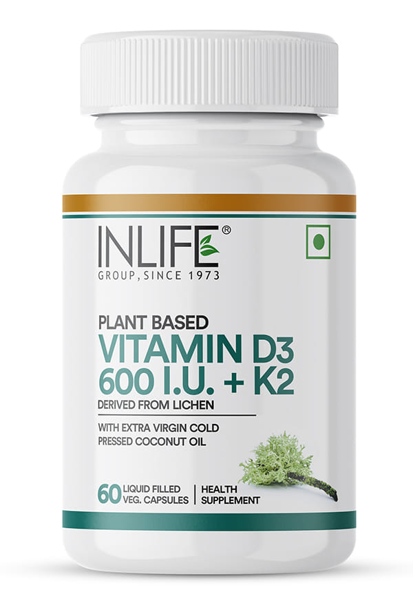 Plant Based Vitamin D3 600 IU + Vitamin K2