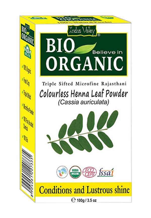 Bio Organic Colourless Henna Leaf Powder