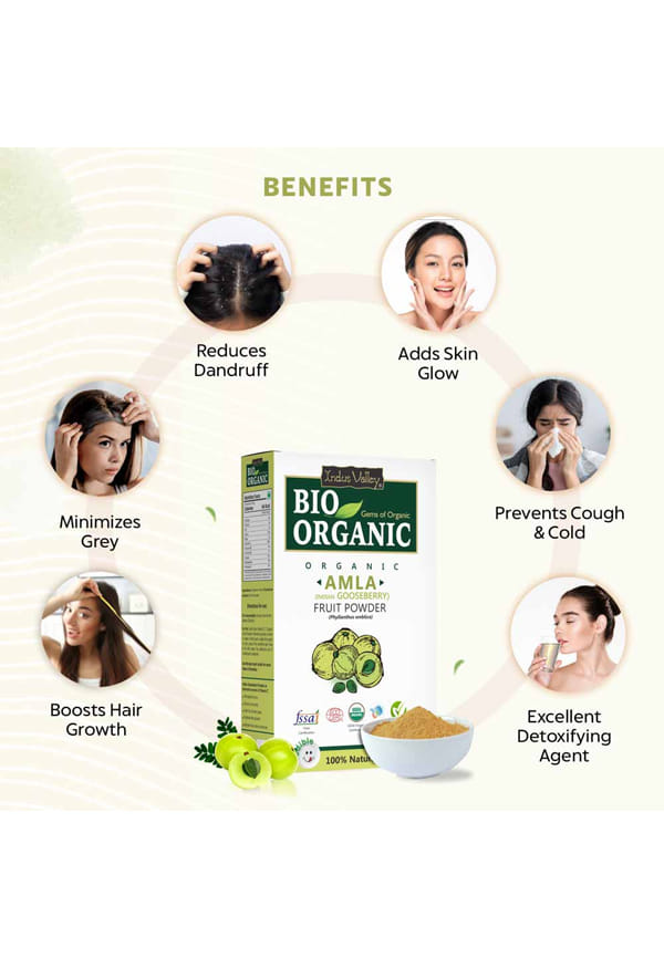 Bio Organic Amla Fruit Powder for Hair Growth and Skin – thumbnail 2