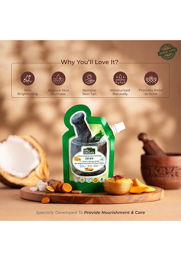 Bio Organic Kasturi Haldi & Coconut Malai Ubtan – thumbnail 2