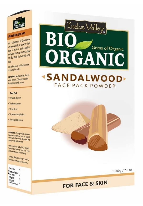 Bio Organic Sandalwood Face Pack Powder