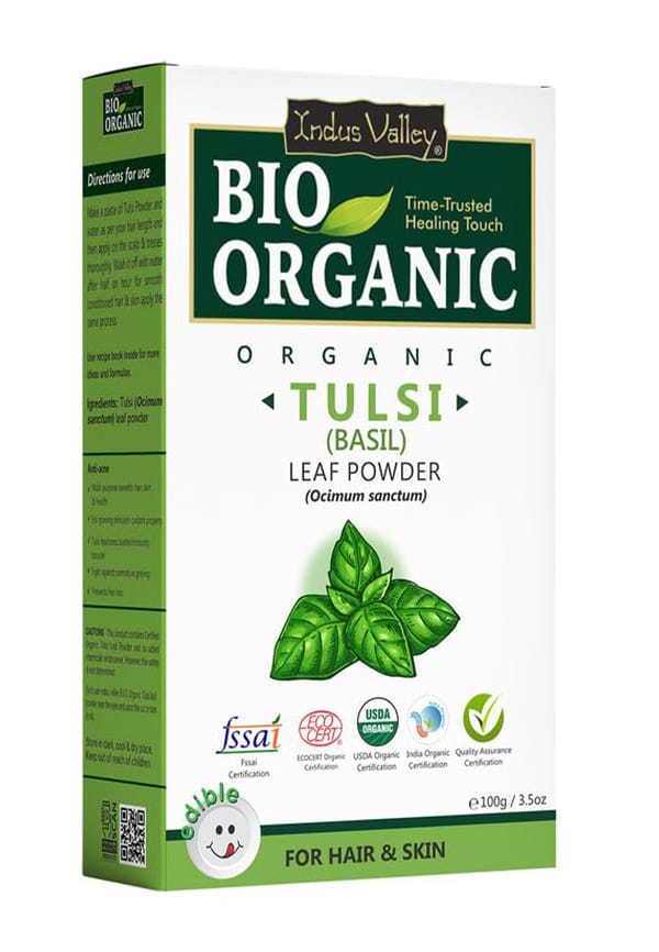 100% Organic Tulsi Powder | Natural Tulsi Leaf Powder for Face & Skin Care