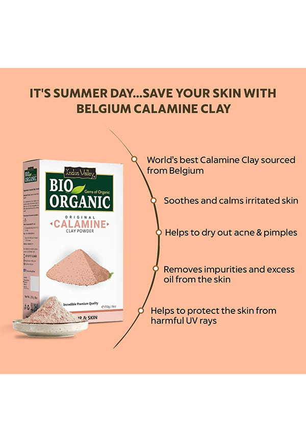 Bio Organic 100% Natural Calamine Clay Powder – thumbnail 3