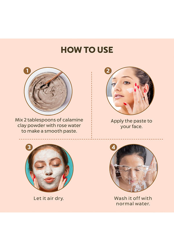 Bio Organic 100% Natural Calamine Clay Powder – thumbnail 4