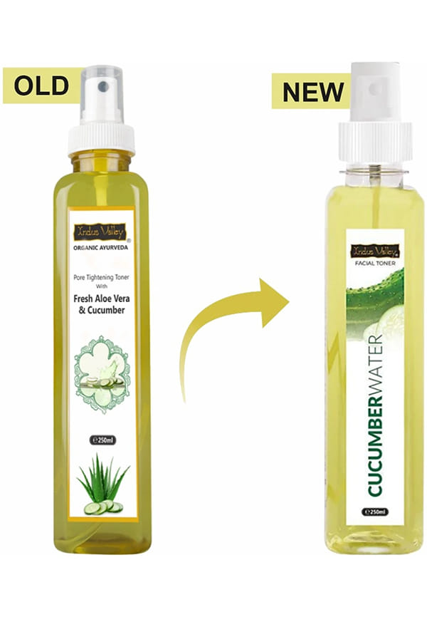 Organic Ayurveda Fresh Aloe Vera & Cucumber Water Pore Tightening, Hydrating Skin Toner – thumbnail 2