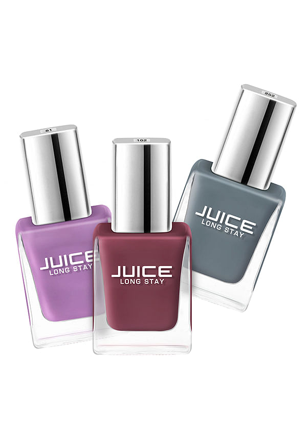 Buy JUICE Nail Polish, Glossy, Matte Finish, Rose Bonbon, Apple Red, Baby  Pink, 40 Ml Online at Best Prices in India - JioMart.