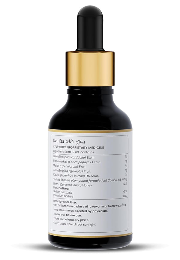 FIV LIV PLATO Drops | Ayurvedic Drops for Temperature Imbalance – thumbnail 2