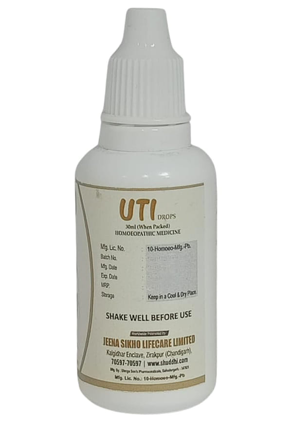 UTI Drops, 30 ml | Ayurvedic UTI Drops For Female Wellness | Provides Fast & Relief From UTI & Discomfort | Good For Women Wellness, 30ml – thumbnail 3