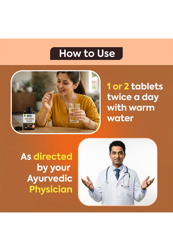 Navak Guggul/Fat Loss Tablets | Herbal Supplement For Fat Loss | |Naturally Blended With Sonth, Marich, And Pippal | Ayurvedic Wellness Multivitamins, 60 Tablets – thumbnail 3
