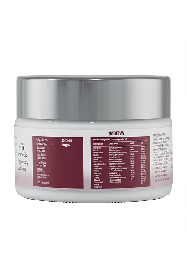 Naritva B Care Ayurvedic Cream 50 g | Enriched with Haldi, Ashwagandha & Shatavari | Helps Maintain Breast Health, Hormonal Balance & Skin Nourishment – thumbnail 2