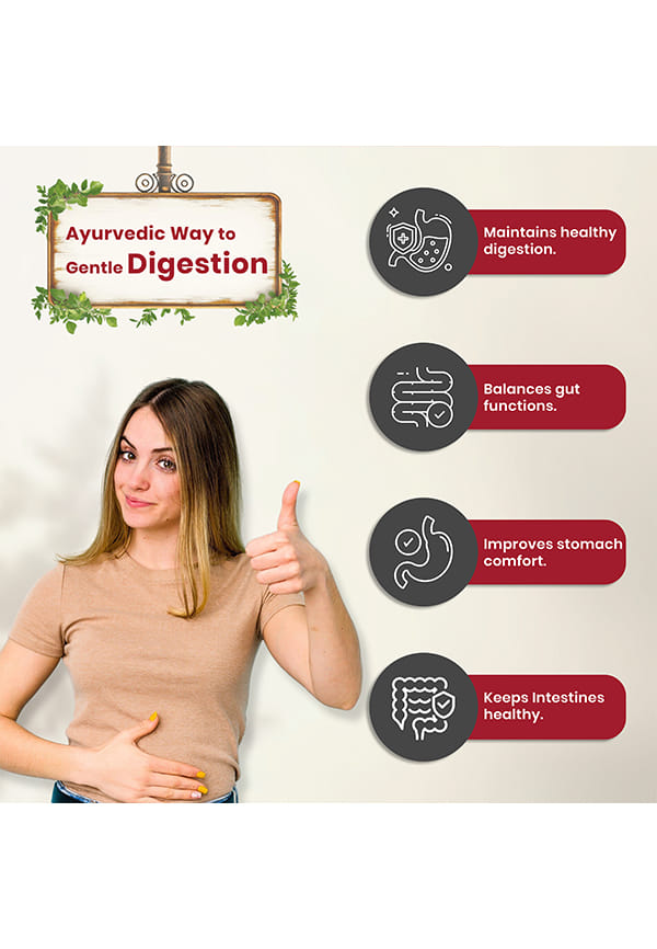 Kutjghan Vati | Ayurvedic IBS Care Tablet | Restore Digestive Harmony | IBS Tablets | Relieves Constipation Irregular Bowel Habits | Improve Digestive Health, 60 Veg Tablets – thumbnail 3