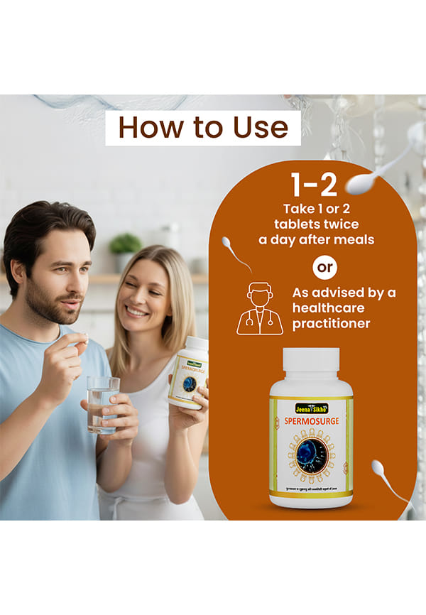 Spermosurge/Men’s Health Capsules | Herbal Men Wellness Supplement | Naturally Blended With Gokshura, Jeevanti, And Ashwagandha, 60 Capsules – thumbnail 4
