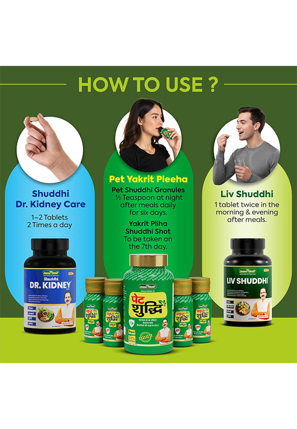 Pet Yakrit Pleeha Shuddhi Kit | Dr Liver DS Tablets & Dr. Kidney Care DS Tablets Combo | Kidney Gut & Liver Cleanse | With Ashwagandha, Shankhpushpi & Giloy | Natural Immunity & Health Booster – thumbnail 3