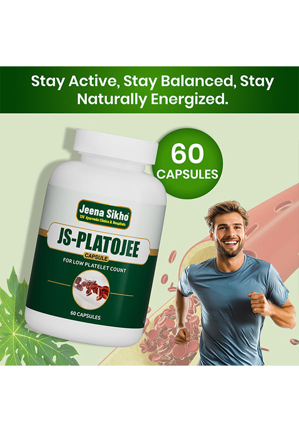 Js-Platojee Capsules | Platelet Increasing Herbal Supplements | Naturally Blended With Papaya, Guduchi, And Neem | Ayurvedic Wellness Multivitamin – thumbnail 3