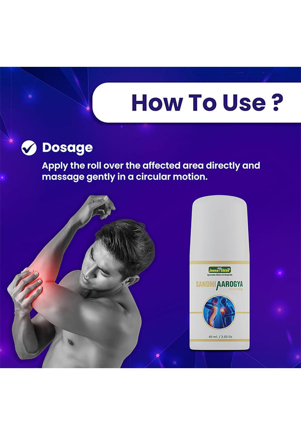 Sandhi Aarogya Oil - Joint Pain Relief | Ayurvedic Pain Relief Oil for Joint Pain, Back Pain & Muscle Discomfort | Ortho Aid Oil For Pain & Discomfort | Natural & No Added Chemicals, 60 ml – thumbnail 4