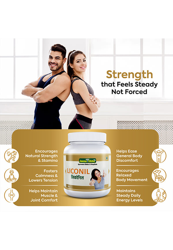 Liconil/Body Aches Powder | Herbal Pain Relief Supplement | Naturally Blended With Lal Supari, Musli Safed, And Roomi Mastghi | Ayurvedic Multivitamin For Bodyache, 60gm – thumbnail 3