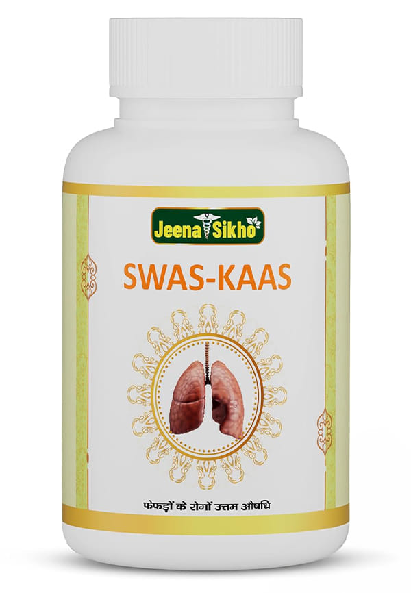 Swas-Kaas | Herbal Supplements For Lungs Care | Naturally Blended With Bansa, Kantkari, And Somlata | Ayurvedic Remedy For Good Health, 60 Capsules Swas-Kaas | Herbal Supplements For Lungs Care | Naturally Blended With Bansa, Kantkari, And Somlata | Ayurvedic Remedy For Good Health, 60 Capsules