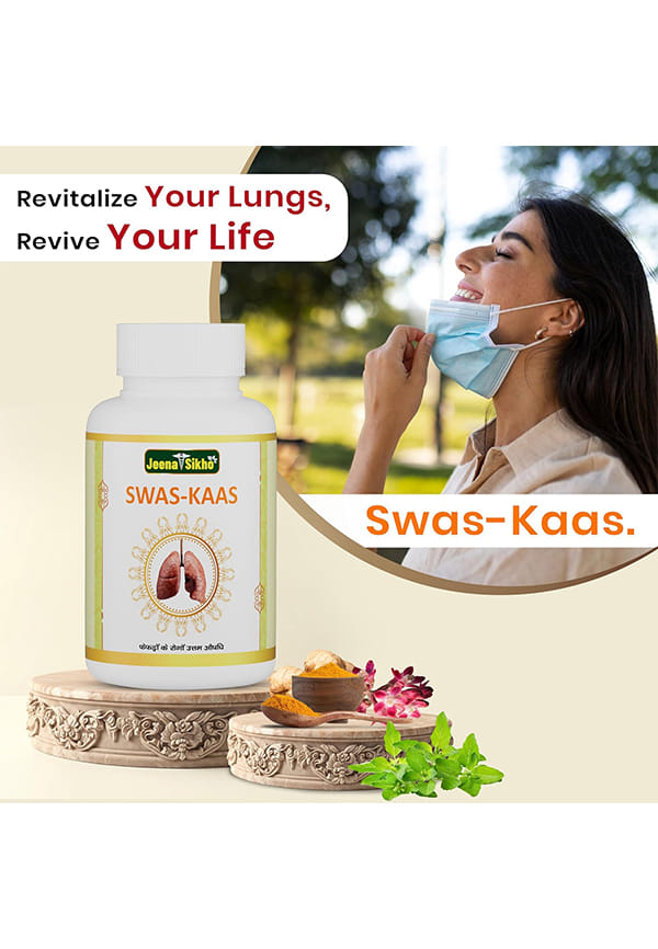 Swas-Kaas | Herbal Supplements For Lungs Care | Naturally Blended With Bansa, Kantkari, And Somlata | Ayurvedic Remedy For Good Health, 60 Capsules – thumbnail 5