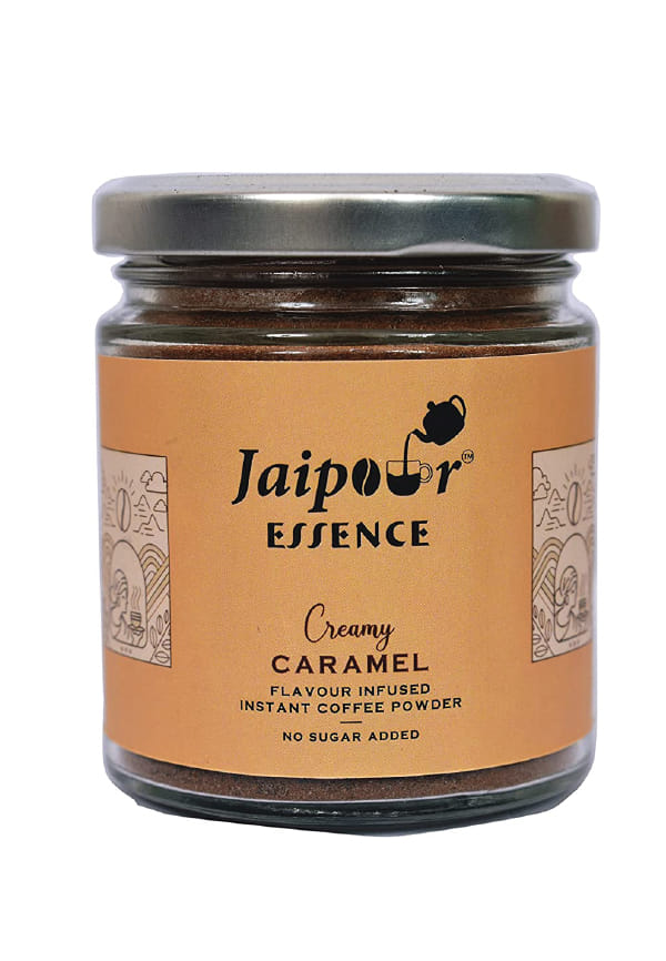 Essence Caramel Instant Coffee Powder Glass Jar Essence Caramel Instant Coffee Powder Glass Jar