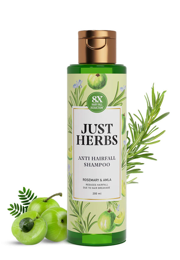 Just Herbs Anti-Hairfall Shampoo with Amla & Neem