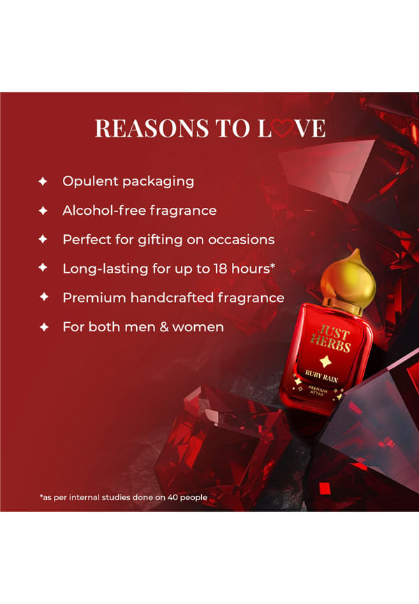 Handcrafted Long Lasting Ruby Rain Premium Attar – thumbnail 3
